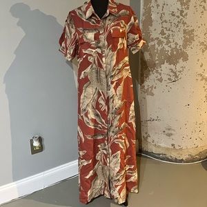 Button down maxi dress with pockets